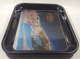 Vintage 1980 60th Anniversary of Coca-Cola in Vancouver 1920-1980 Aerial Shot of Downtown Vancouver and Part of Stanley Park Official Blue Metal Beverage Tray