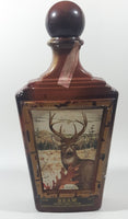 Vintage Jim Beam Kentucky Whisky Buck Deer 10 1/2" Tall Brown Amber Glass Decanter Bottle