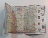 Vintage 1953 Chevron Gas Station Supreme Gasoline RPM Heavy Duty Motor Oil Washington Points Of Interest And Touring Map Foldout Paper Booklet