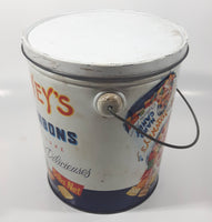 Antique Lowney's Superior Hard Candy with Delicious Flavors 5 Lbs Tin Metal Can Pail with Lid Sherbrooke, Quebec, Canada