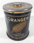 Vintage Granger Rough Cute Pipe Tobacco 6" Tall Tin Metal Canister Ligget & Myers Tobacco Co.