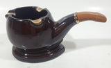 Vintage Giftcraft Tobacco Pipe Shaped Art Pottery Ceramic Ash Tray 6" Long