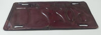 Vintage 1940 Massachusetts White Lettering Maroon Vehicle License Plate Metal Tag 602 277