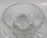 Vintage 6" Diameter 3" Tall Clear Glass Footed Candy Nut Dish