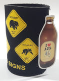 2005 Australia Road Signs Themed Foam Koozie Can Bottle Holder with Tags