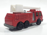 1992 Tonka Red Fire Ladder and Hook Truck DieCast Toy Vehicle - McDonald's Happy Meal