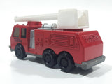 1992 Tonka Red Fire Ladder and Hook Truck DieCast Toy Vehicle - McDonald's Happy Meal