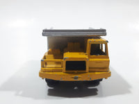 Majorette No. 274 Benne Carriere Quarry Super Dump Truck 1/100 Scale Yellow Grey  Die Cast Toy Car Vehicle