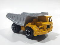 Majorette No. 274 Benne Carriere Quarry Super Dump Truck 1/100 Scale Yellow Grey  Die Cast Toy Car Vehicle