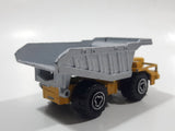 Majorette No. 274 Benne Carriere Quarry Super Dump Truck 1/100 Scale Yellow Grey  Die Cast Toy Car Vehicle