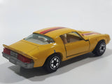 Vintage Yatming Chevy Camaro Z28 Yellow No. 1077 Die Cast Toy Muscle Car Vehicle with Opening Doors