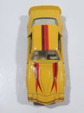 Vintage Yatming Chevy Camaro Z28 Yellow No. 1077 Die Cast Toy Muscle Car Vehicle with Opening Doors