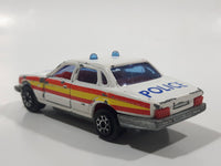 Majorette Jaguar XJ6 White No. 293 Police Cops 1/65 Scale Die Cast Toy Car Emergency Vehicle with Opening Doors
