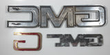 2007-2014 GMC Yukon Sierra Acadia Front Grill Emblem Nameplate Logo 13" Long Chrome and Red with 7 1/2" GMC Logo 20870284 Both For Parts Red Letters