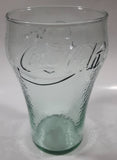 Coca Cola Coke Over Sized Large 7" Tall Big Thick Heavy Embossed Ripple Glass Cup