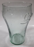 Coca Cola Coke Over Sized Large 7" Tall Big Thick Heavy Embossed Ripple Glass Cup