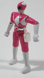 1993 Bandai Mighty Morphin Power Rangers Kimberly Pink and White 4 3/4" Tall Plastic Toy Action Figure