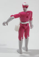 1993 Bandai Mighty Morphin Power Rangers Kimberly Pink and White 4 3/4" Tall Plastic Toy Action Figure