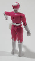 1993 Bandai Mighty Morphin Power Rangers Kimberly Pink and White 4 3/4" Tall Plastic Toy Action Figure