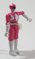 1993 Bandai Mighty Morphin Power Rangers Kimberly Pink and White 4 3/4" Tall Plastic Toy Action Figure