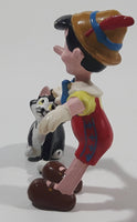 Disney Applause Pinocchio Petting Figaro the Black and White Cat 2 1/2" Tall Toy Figure