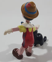 Disney Applause Pinocchio Petting Figaro the Black and White Cat 2 1/2" Tall Toy Figure