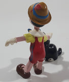 Disney Applause Pinocchio Petting Figaro the Black and White Cat 2 1/2" Tall Toy Figure