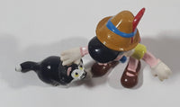 Disney Applause Pinocchio Petting Figaro the Black and White Cat 2 1/2" Tall Toy Figure