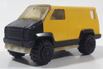 Vintage 1978 Tonka Scramblers Delivery Van Yellow and Black Pressed Steel and Plastic Toy Car Vehicle