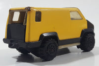Vintage 1978 Tonka Scramblers Delivery Van Yellow and Black Pressed Steel and Plastic Toy Car Vehicle