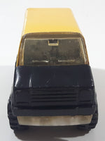 Vintage 1978 Tonka Scramblers Delivery Van Yellow and Black Pressed Steel and Plastic Toy Car Vehicle
