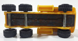 Vintage 1980s Tonka Semi Tractor Truck Yellow and Red Pressed Steel and Plastic Toy Car Vehicle