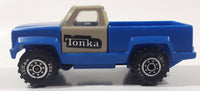 Vintage 1978 Tonka Pickup Truck Blue and Grey Plastic Pressed Steel Die Cast Toy Car Vehicle