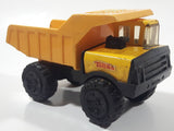 Vintage 1980s Tonka Dump Truck Plastic Pressed Steel Die Cast Toy Car Construction Equipment Vehicle 5 1/2" Long Made in Mexico