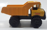 Vintage 1980s Tonka Dump Truck Plastic Pressed Steel Die Cast Toy Car Construction Equipment Vehicle 5 1/2" Long Made in Mexico