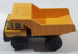 Vintage 1980s Tonka Dump Truck Plastic Pressed Steel Die Cast Toy Car Construction Equipment Vehicle 5 1/2" Long Made in Mexico