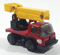 Vintage Tonka Picker Boom Bucket Utility Truck Red and Yellow Pressed Steel and Plastic Toy Car Vehicle - Japan