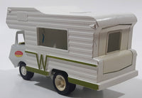 Vintage 1973 Tonka Winnebago White Camper Van RV Pressed Steel Toy Car Recreational Camping Vehicle Missing Windows