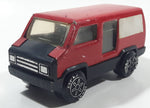 Vintage 1979 Tonka Cargo Van Red and Black Pressed Steel and Plastic Toy Car Vehicle Made in Hong Kong