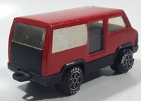 Vintage 1979 Tonka Cargo Van Red and Black Pressed Steel and Plastic Toy Car Vehicle Made in Hong Kong