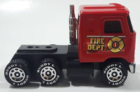 Vintage 1980 Buddy L Mack #1 Fire Truck Red Pressed Steel and Plastic Toy Car Vehicle Made in Japan