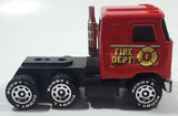 Vintage 1980 Buddy L Mack #1 Fire Truck Red Pressed Steel and Plastic Toy Car Vehicle Made in Japan