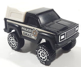 Vintage 1984 Buddy L Pickup Truck with Cap #3 Police S.W.A.T. Black and White Pressed Steel and Plastic Toy Car Vehicle