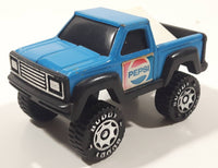 Vintage 1984 Buddy L Pickup Truck Blue and White Pressed Steel and Plastic Toy Car Vehicle Made in Hong Kong