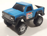 Vintage 1984 Buddy L Pickup Truck Blue and White Pressed Steel and Plastic Toy Car Vehicle Made in Hong Kong