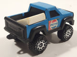 Vintage 1984 Buddy L Pickup Truck Blue and White Pressed Steel and Plastic Toy Car Vehicle Made in Hong Kong