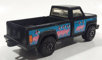 Rare Vintage 1980s Tonka Pickup Truck Flamingo Black Pressed Steel and Plastic Toy Car Vehicle Made in Mexico