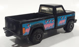 Rare Vintage 1980s Tonka Pickup Truck Flamingo Black Pressed Steel and Plastic Toy Car Vehicle Made in Mexico