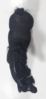 Felt Covered 6 3/4" Long Black Horse Figure