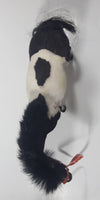 Felt Covered 9" Long Dark Brown and White Horse Figure